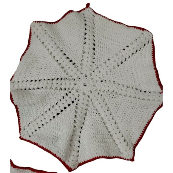 3 Crochet Doily Star Pot Holder Hot Pad Trivet Table Mats Double Layared VTG - Picture 2 of 5